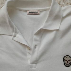 Alexander McQueen white polo shirt